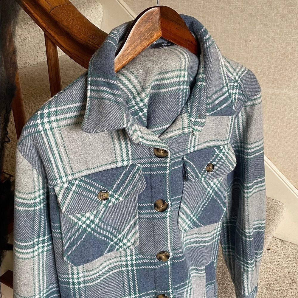 Members Mark Plaid Fall Shacket - Picture 2 of 10
